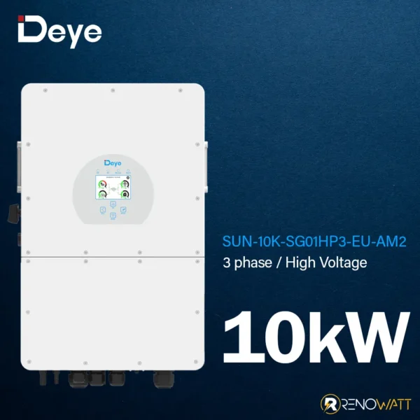Τριφασικό Υβριδικό On/Off-Grid Inverter 10KW High Voltage με οθόνη LCD IP65 SUN-10K-SG01HP3-EU-AM2