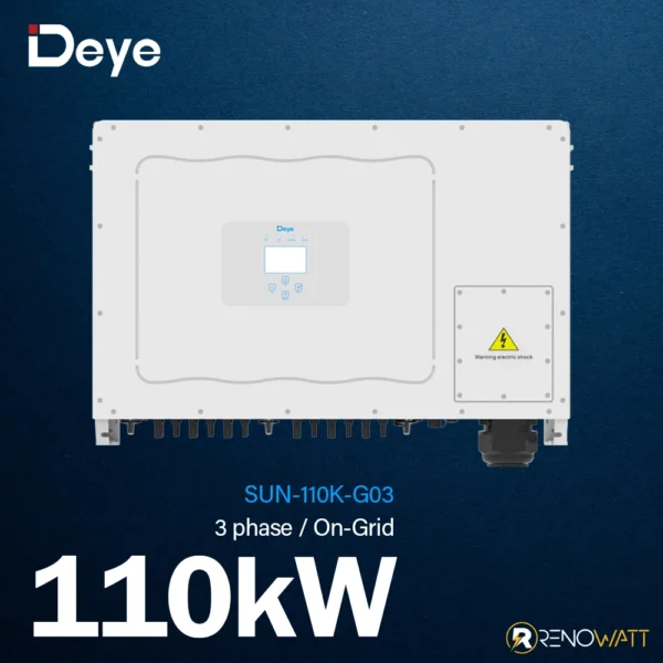 Τριφασικό On-Grid Inverter 110KW IP65 SUN-110K-G03