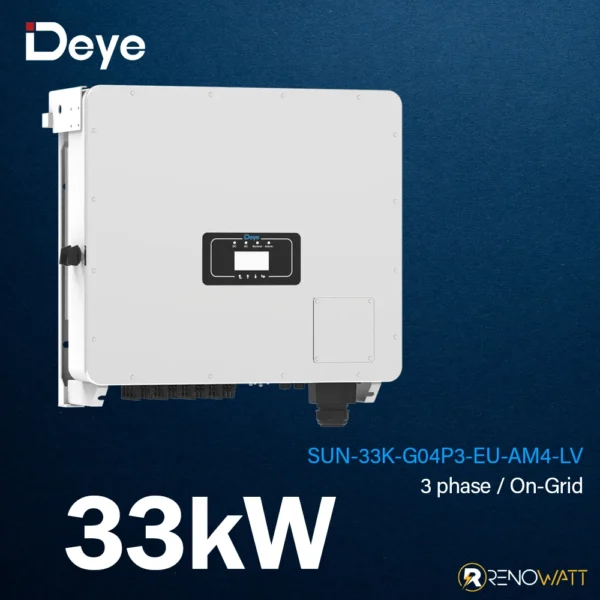 Τριφασικό On-Grid Inverter 33KW IP65 SUN-33K-G04P3-EU-AM4-LV