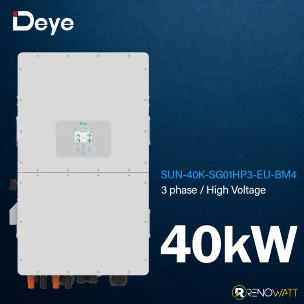 Τριφασικό Υβριδικό On/Off-Grid Inverter 40KW High Voltage με οθόνη LCD IP65 SUN-40K-SG01HP3-EU-BM4