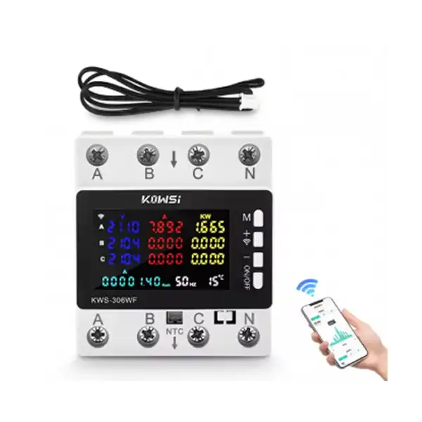 ΕΠΙΤΗΡΗΤΗΣ ΤΑΣΗΣ WIFI 3P 80A KWS-306WF